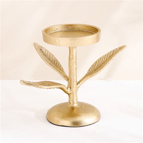 Buy Oro Aluminium Tree Pillar Candle Holder from Home Centre at just ...