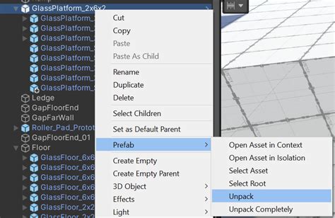 Rezultat imagine pentru How to Unpack Prefab Unity