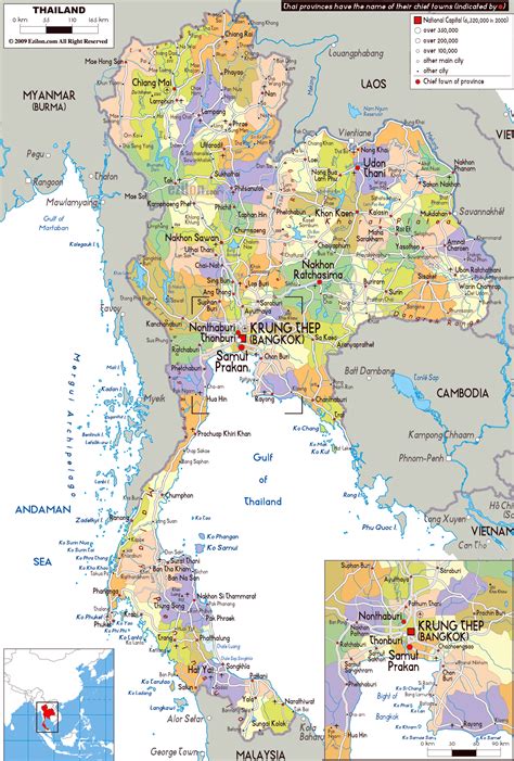 Maps of Thailand | Detailed map of Thailand in English | Tourist ...