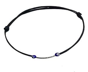 GURJARI JEWELLERS Brass Evil Eye + Pipe Anklet For Girl (black ...