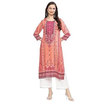 Buy BIBA Polyester Women Printed Straight Fit Mix and Match Tunic Shirt ...