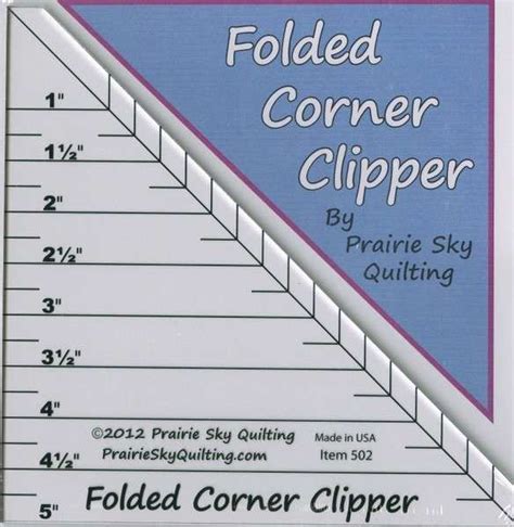 Image result for Folded Corner Clipper Ruler Tutorial