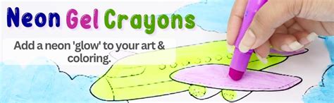 Scoobies Neon Gel Crayons | Pack of 6 Colors | Gives Glowing Effect In ...