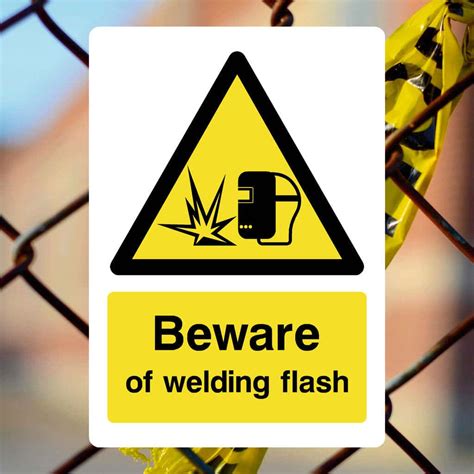 Image result for Welding Flash Hazard Sign
