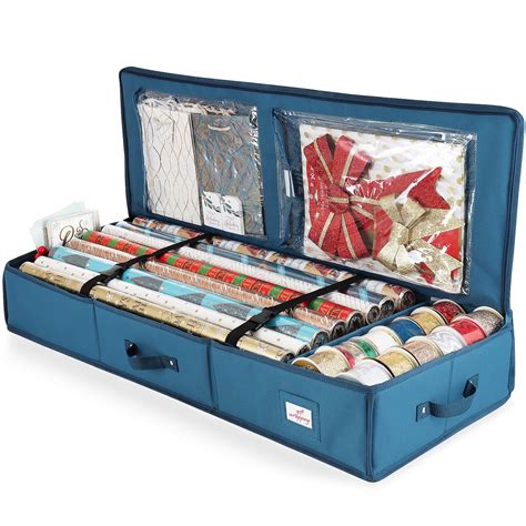 Hearth & Harbor Wrapping Paper Storage Containers - Christmas Storage ...