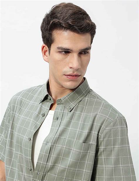 Buy Pure Cotton Checks Short Sleeves Shirt at Marks & Spencer