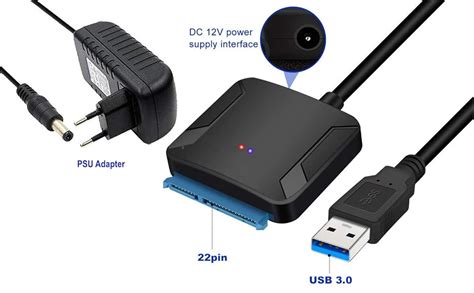 Storite SATA to USB 3.0 Cable, Hard Drive to USB Converter Adapter for ...