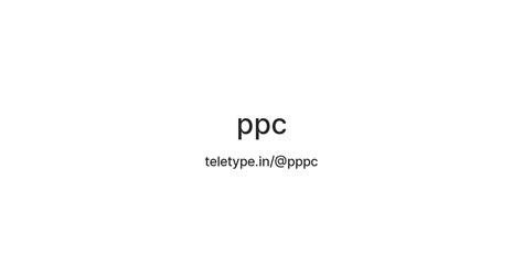 ppc — Teletype