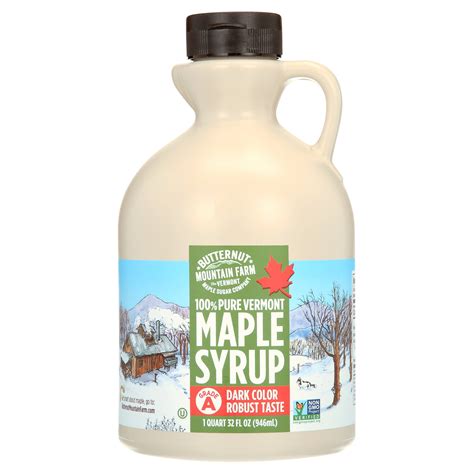 Soy Free? Butternut Mountain Farm 100% Pure Vermont Maple Syrup Dark ...