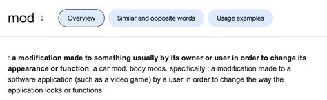 Image result for Mod Meaning