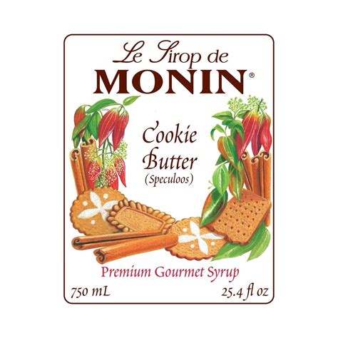 Monin Cookie Butter Syrup - Bottle (750mL) – LollicupStore