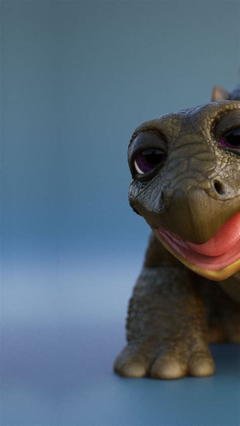 Download wallpaper mood, baby, children's, dinosaur, Neal Biggs, Land ...