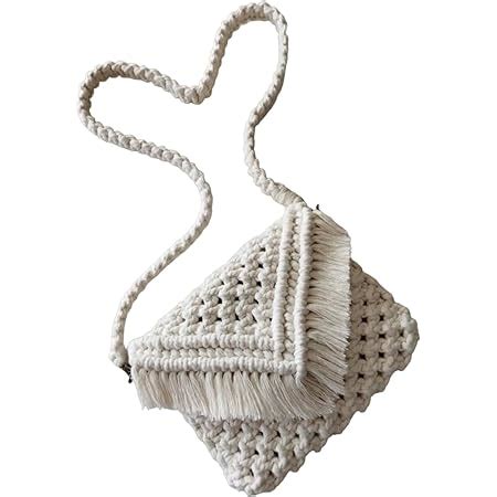 Buy R.R.LALA Macrame Cotton Boho shoulder bag, Modern Bag For Shopping ...