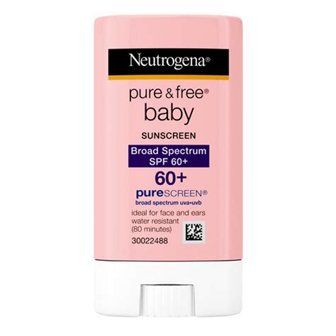 Neutrogena Pure And Free Baby Sunblock Stick, Spf 60+ - 0.47 Oz ...