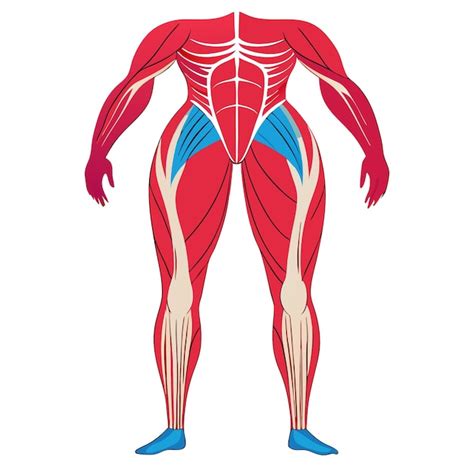 Upper legs muscles anatomy clipart vector art and illustration ...