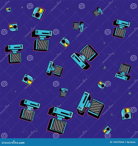 Retro Computer Pattern 的图像结果