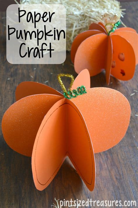 Easy Pumpkin Crafts 的图像结果