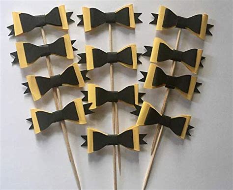 Buy Emma's yellow bow inspired cupcake toppers, Wiggles inspired ...