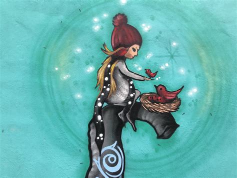 Local artist turns it upside down and follows the lines to success ...