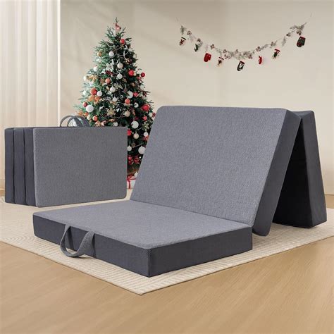Vamcheer Tri Folding Mattress Full Size - 6 Inch Foldable Mattress for ...