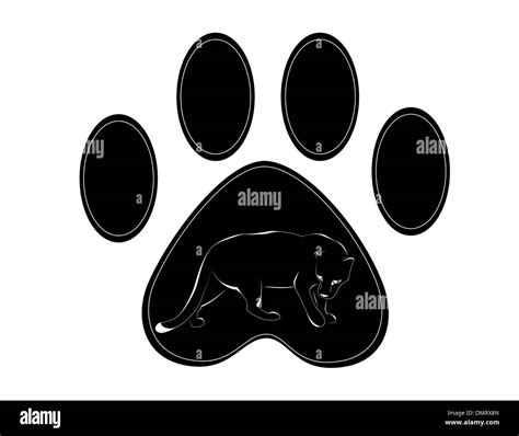 Black Panther Paw Print Eyelets