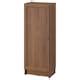 BILLY / OXBERG bookcase with door, brown walnut effect, 40x30x106 cm ...