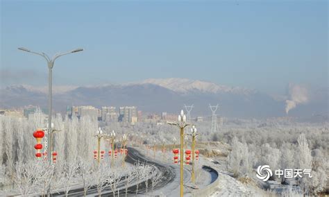 新疆阿勒泰出现雾凇 犹如冰雪的童话世界-高清图集-中国天气网新疆站