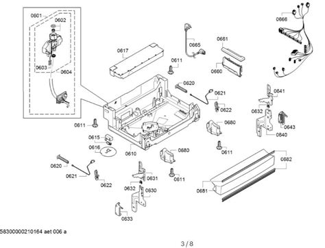 Image result for Bosch Dishwasher Exploded-View