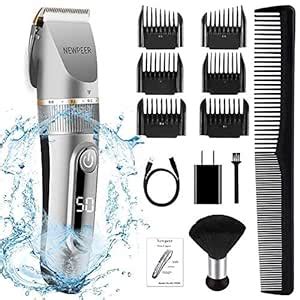 NEWPEER Hair Clippers for Men Cordless Hair Clippers Beard Trimmer ...