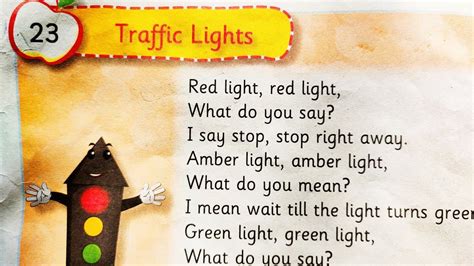 Traffic Lights | Sr Kg Rhymes | S&D Teacher - YouTube
