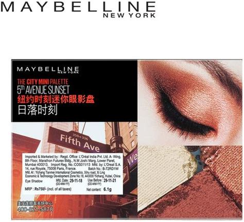 MAYBELLINE NEW YORK City Mini Palette 6.1 g - Price in India, Buy ...