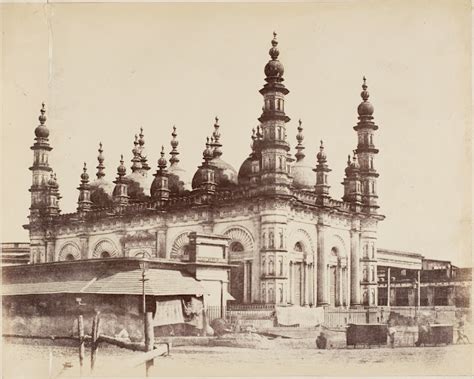 Tipu Sultan Mosque, Calcutta (Kolkata) - c1850's - Old Indian Photos