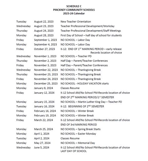 2023-24 Calendar | District