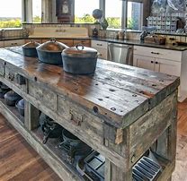 Image result for Rustic Industrial Kitchen Island
