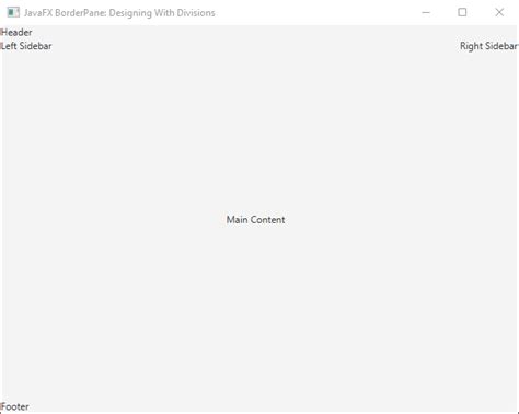 Image result for BorderPane JavaFX