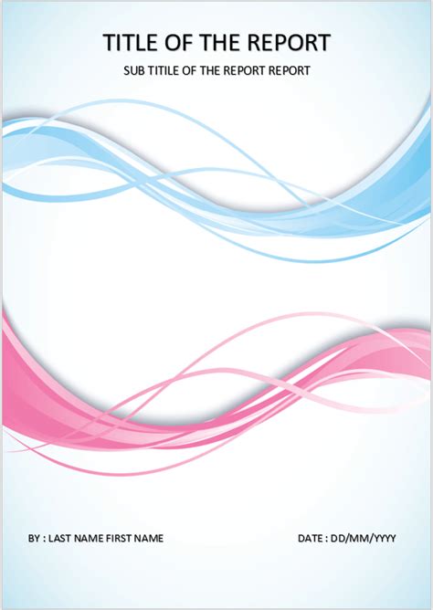 Free Cover Page Templates for Word 的图像结果