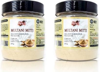 Alba Multani Mitti Powder 225g (Pack of 2) : Amazon.in: Beauty