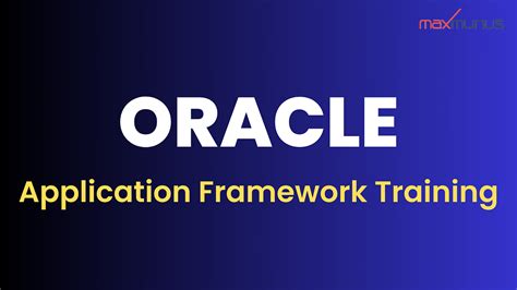 Oracle Application Framework Tutorial 的图像结果