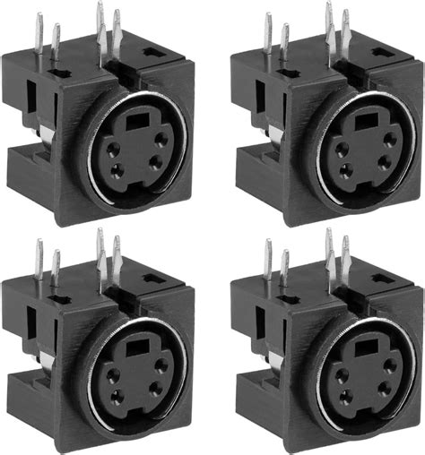 uxcell S-video PCB Mount 4 Pin Din Socket Audio India | Ubuy