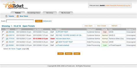Open Source Support Ticket System 的图像结果