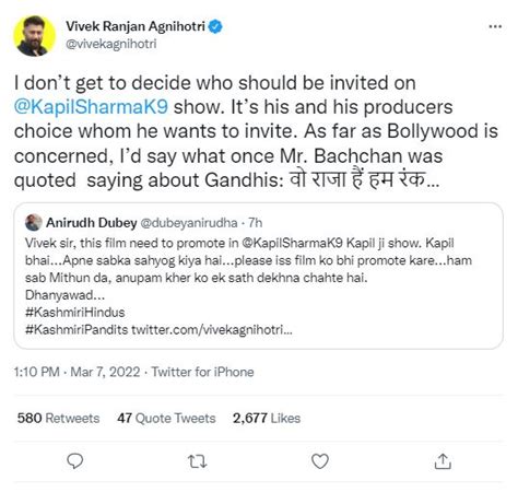 Vivek Ranjan Agnihotri expresses disappointment on not being invited to ...