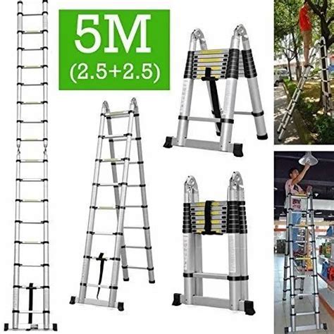 Aluminum Telescopic Ladder - Telescopic Folding Aluminium Step Ladder 5 ...