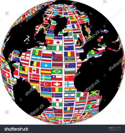 World Map with Flags 的图像结果