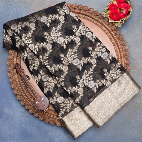 Glam Up In the Magic of the Black Silk Saree - Deepamsilksbangalore