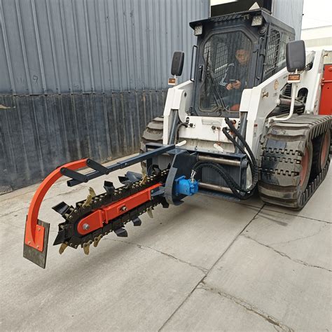 Use Front /back Mounted Chain Saw Trencher Machine Chain Type Tractor ...