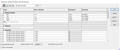 Image result for SolidWorks Variable Dimensions