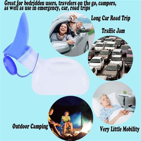 Buy IYSHOUGONG 1 PCS 1000ML Unisex Urinal Bottle with Lid Portable ...