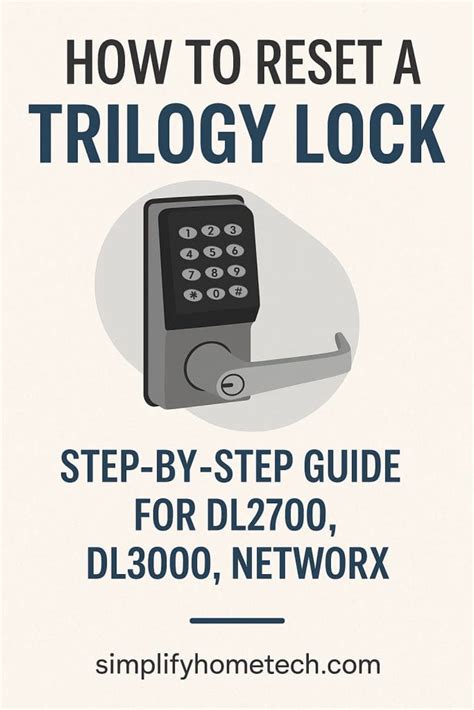 Image result for How to Program Trilogy Lock