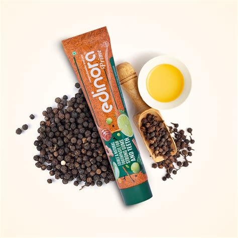 EDINORA Prime Toothpaste | Blend Of Essential Oil & Herbal Powders | No ...