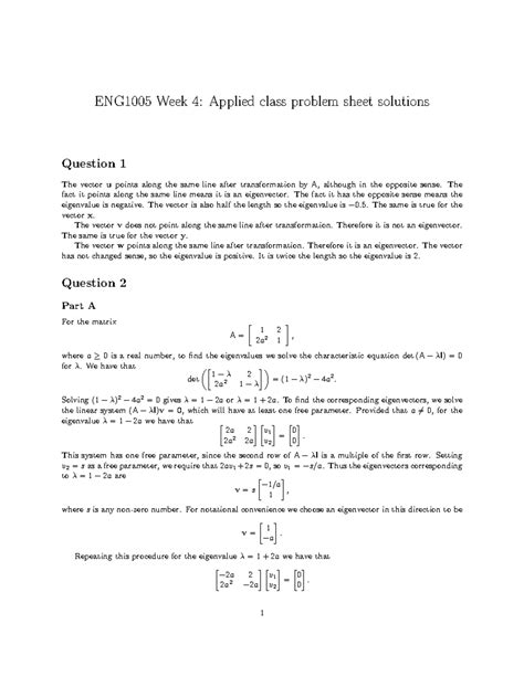Image result for Eigenvalue Problem Solutions